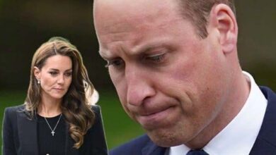 Photo of Prince William talks about Kate Middleton’s health with a sad face