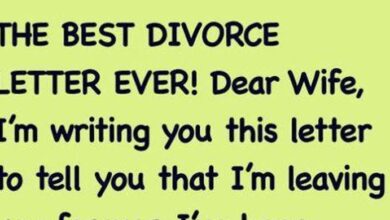 Photo of Wife receives a divorce letter from husband