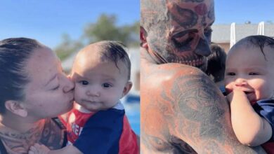 Photo of Dad With 240 Tattoos Faces Backlash As People Think He Is A Horrible Father – Then His Wife Reveals The Truth