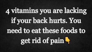 Photo of 4 vitamins you are lacking if your back hurts. You need to eat these foods to get rid of pain