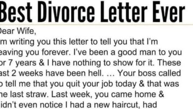 Photo of THE BEST DIVORCE LETTER EVER! Dear Wife, I’m keeping in touch with you this letter to let you know