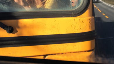 Photo of I Saw a Child on the School Bus Hitting the Back Window and Yelling for Help