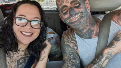 Photo of Dad With 240 Tattoos Faces Backlash As People Think He Is A Horrible Father – Then His Wife Reveals The Truth